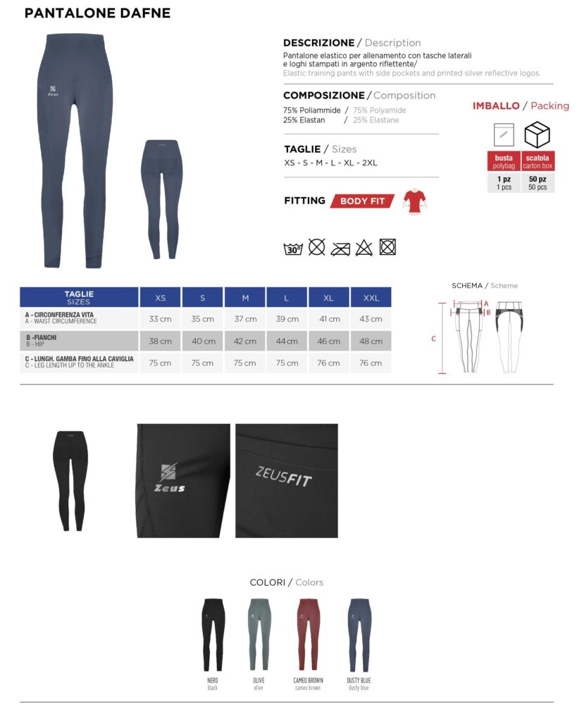 PANTALONE ZEUS MOD. DAFNE