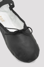 MEZZE PUNTE IN PELLE NERA ARISE BLOCH – BAMBINO – PIANTA C - DANZA