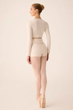 SHORT ADERENTE CON FASCIA AMPIA IN VITA - DANZA