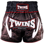 SHORTS MUAY THAI TWINS RUSTY BLACK
