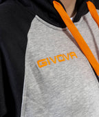 TUTA FELPATA SUPER KING GIVOVA - GRIGIO/ARANCIO