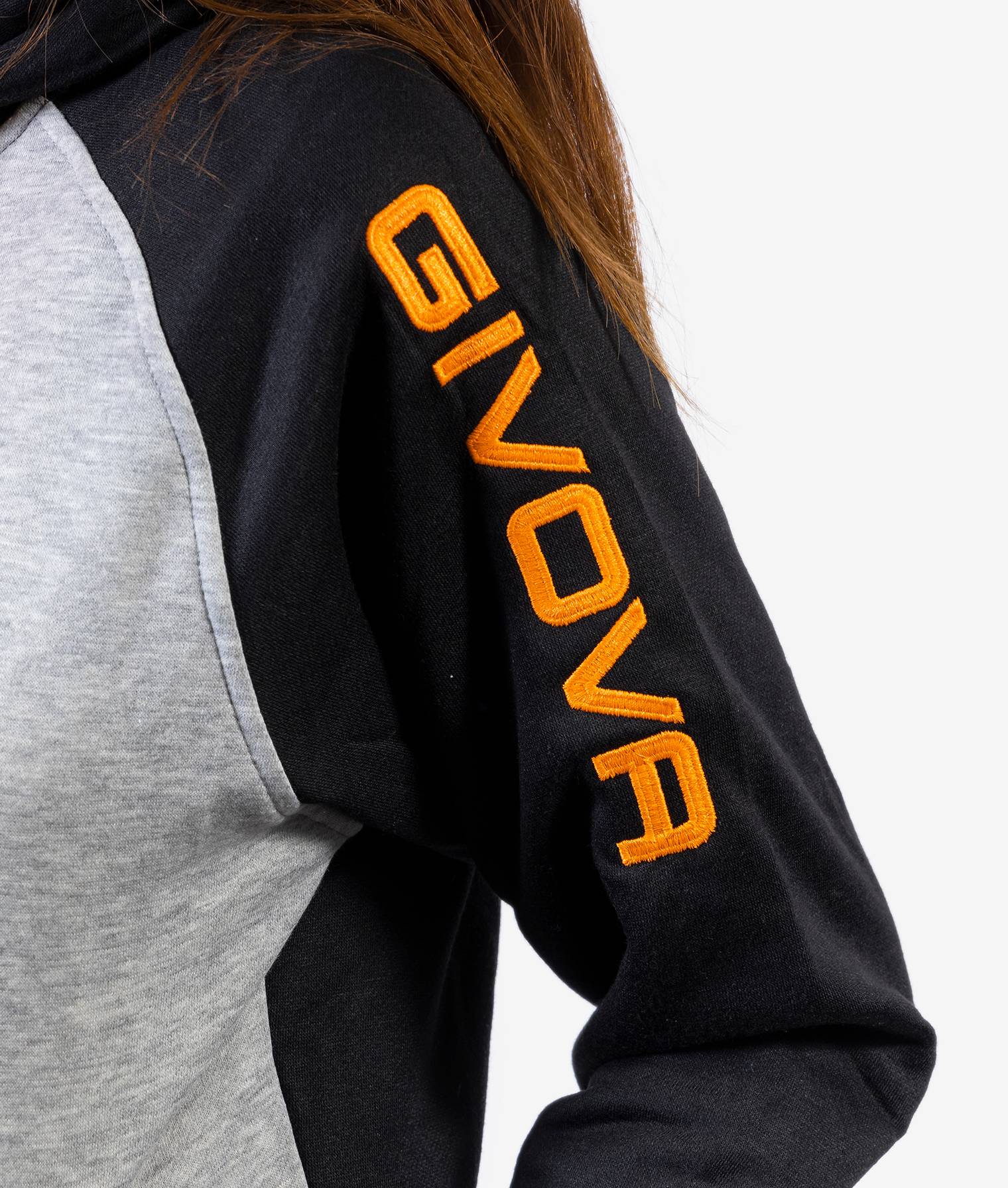 TUTA FELPATA SUPER KING GIVOVA - GRIGIO/ARANCIO