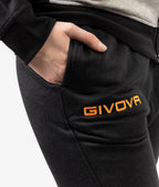TUTA FELPATA SUPER KING GIVOVA - GRIGIO/ARANCIO