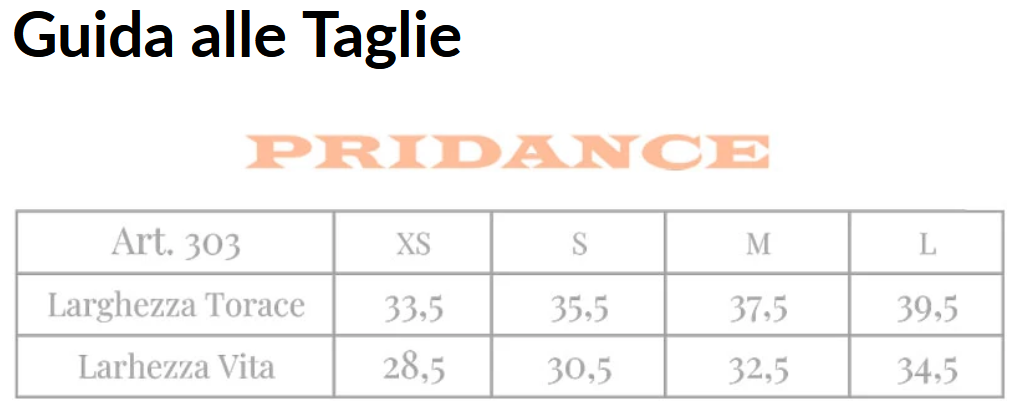 Tabella Taglie
