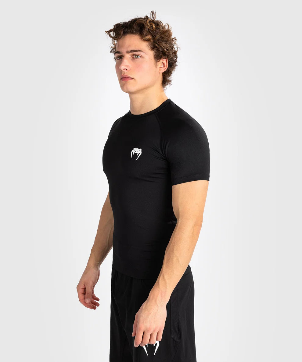 RASHGUARD VENUM CONTENDER A MANICA CORTA NERO/BIANCO