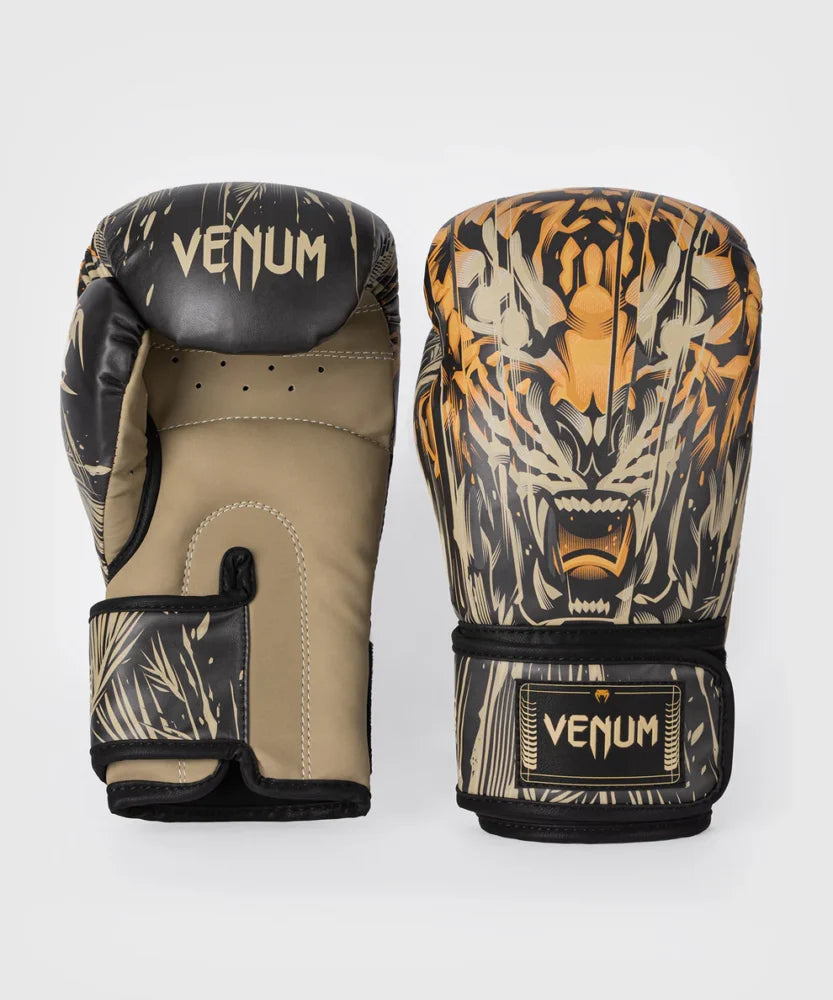 GUANTI DA BOXE VENUM MOD. TIGER - NERO/ARANCIO NEON