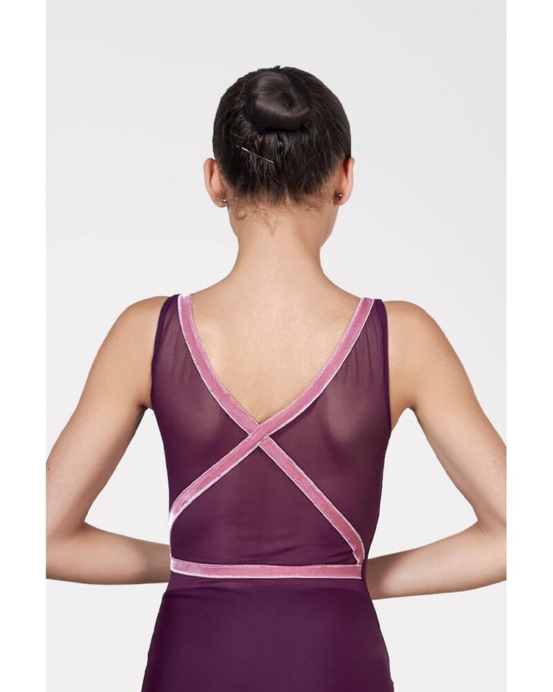 BODY CANOTTA CON INCROCI IN VELLUTO HARMONY - DANZA