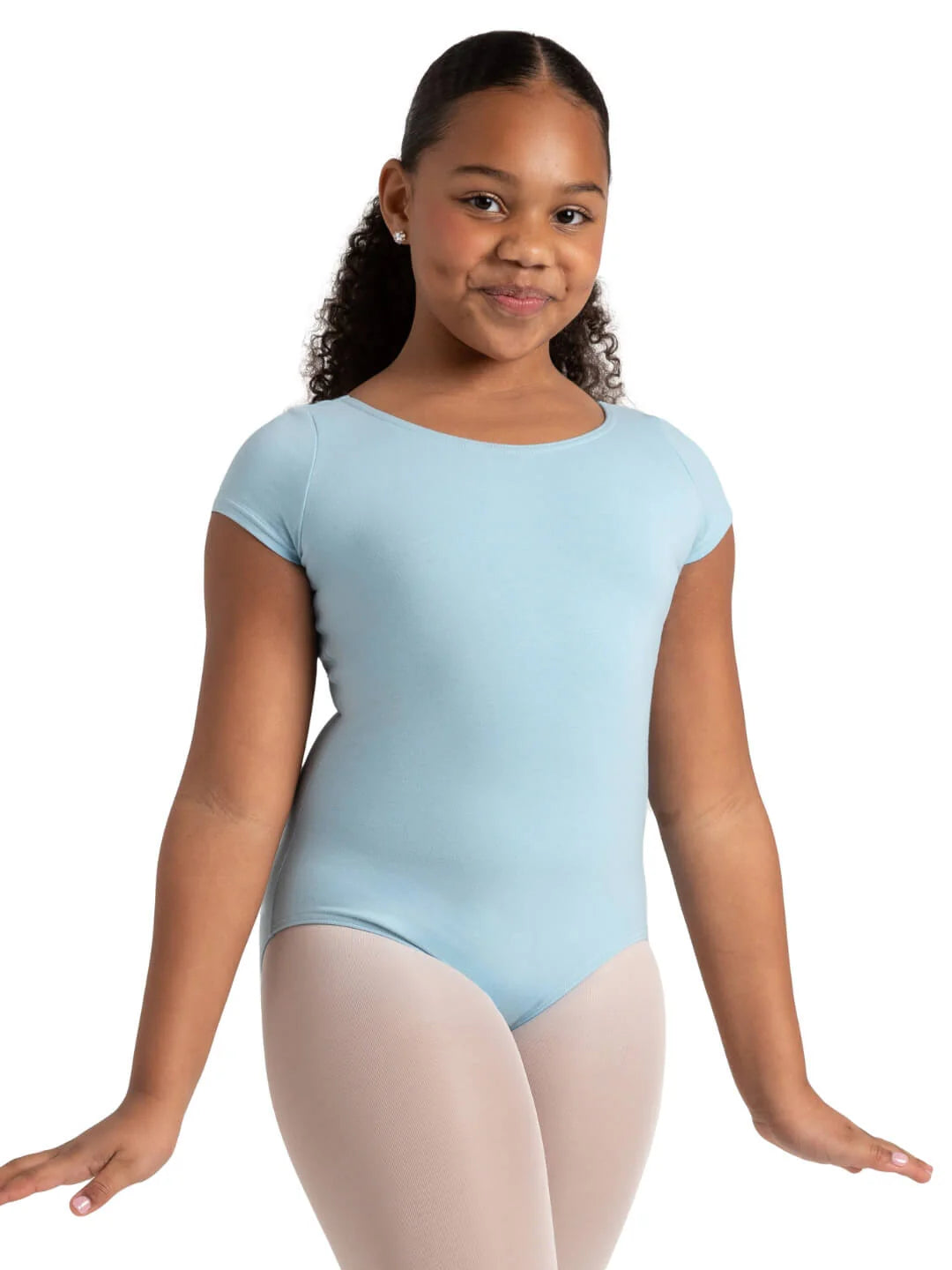 BODY DA RAGAZZA MANICHE CORTE CAPEZIO MOD. SS LEOTARD W BELT - DANZA