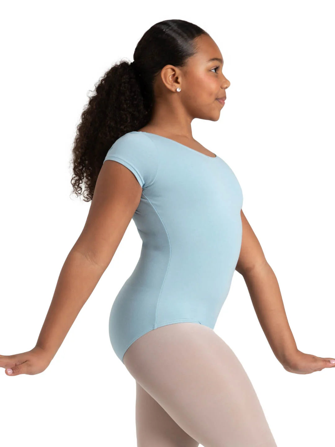 BODY DA RAGAZZA MANICHE CORTE CAPEZIO MOD. SS LEOTARD W BELT - DANZA
