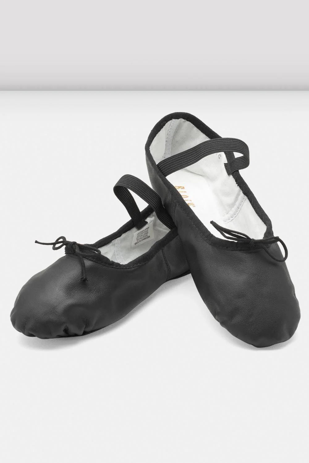 MEZZE PUNTE IN PELLE NERA ARISE BLOCH – BAMBINO – PIANTA C - DANZA