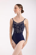 BODY DA DONNA A BRETELLINE CON INSERTO FLOREALE IN TULLE INTERMEZZO - MOD. DAISY - DANZA