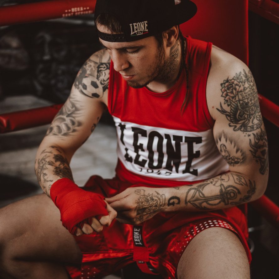 CANOTTA BOXE SHOCK LEONE