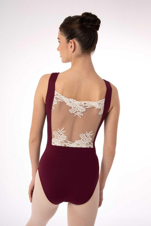 BODY DA DONNA A CANOTTA CON INSERTO IN PIZZO INTERMEZZO MOD. FABIOLA  – DANZA