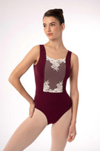 BODY DA DONNA A CANOTTA CON INSERTO IN PIZZO INTERMEZZO MOD. FABIOLA  – DANZA