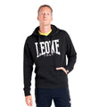 FELPA INVERNALE DA UOMO CON CAPPUCCIO PULL ON LOGO GRANDE MOD. BASIC LEONE