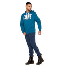 FELPA INVERNALE DA UOMO CON CAPPUCCIO PULL ON LOGO GRANDE MOD. BASIC LEONE