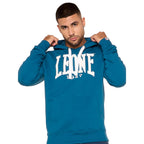 FELPA INVERNALE DA UOMO CON CAPPUCCIO PULL ON LOGO GRANDE MOD. BASIC LEONE