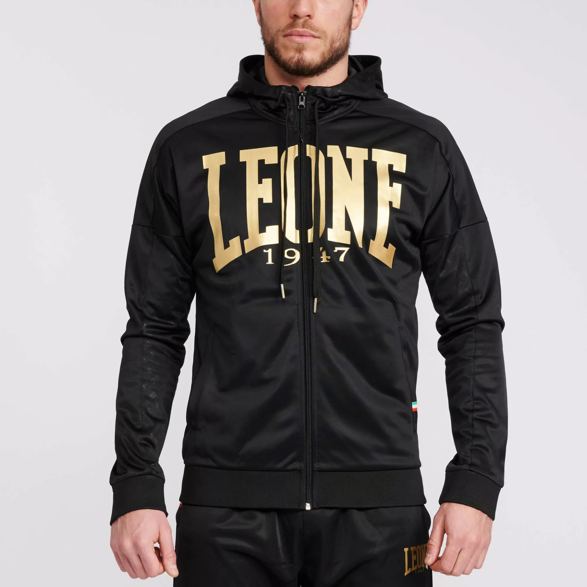 FELPA CON CAPPUCCIO DNA LEONE