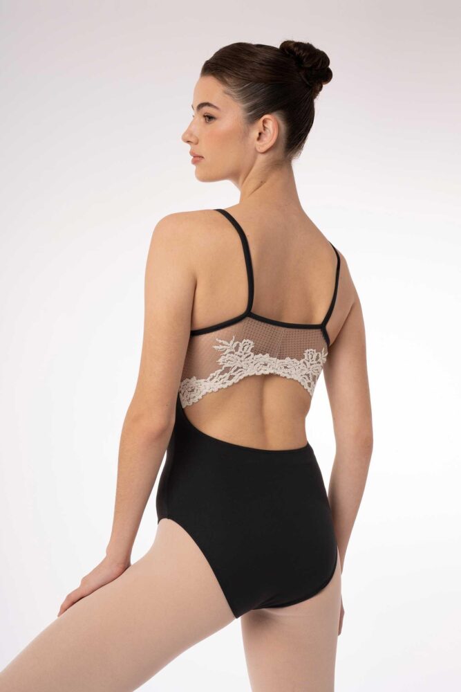 BODY DANZA A BRETELLINE CON PIZZO FLOREALE  INTERMEZZO MOD. FORTUNATA