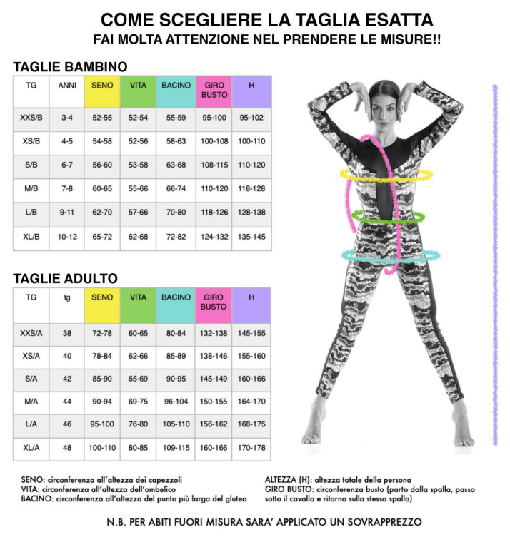 Tabella Taglie