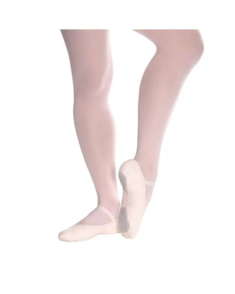 MEZZA PUNTA IN TELA ROSA CON SUOLA A GOCCIA SO DANCA - DANZA