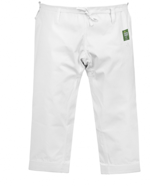 PANTALONE ADIDAS SHORI K999 KARATE KATA WKF CON LOGO BIANCO