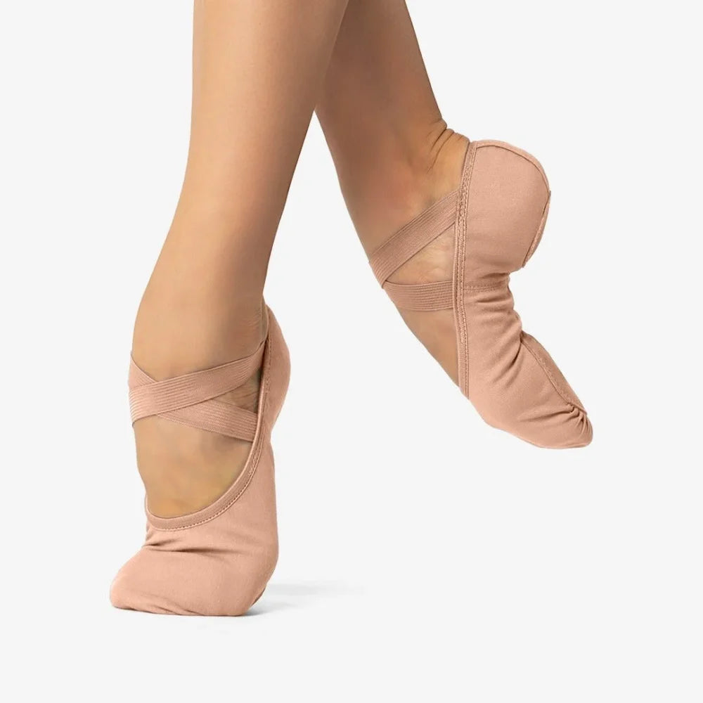 MEZZE PUNTE DA DANZA CLASSICA IN TELA ELASTICIZZATA SO DANCA - PIANTA C - DANZA