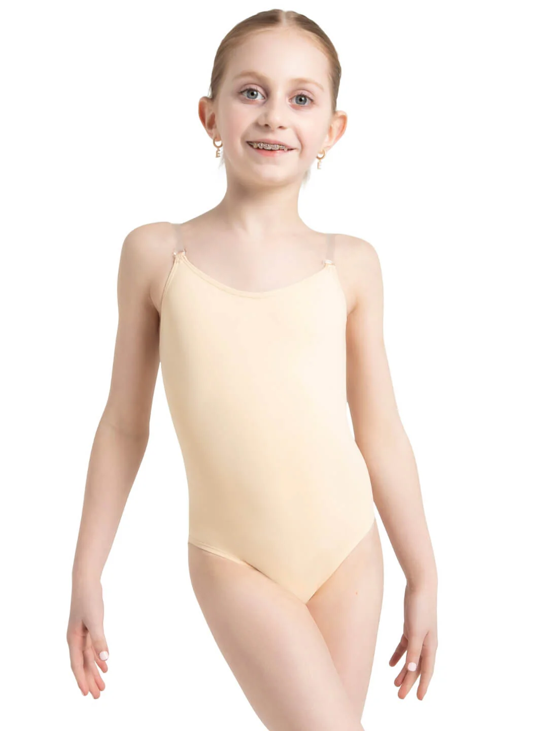 Capezio_Camisole_Leotard_W_Clear_Transition_Straps_Girls_Nude_3532C_base