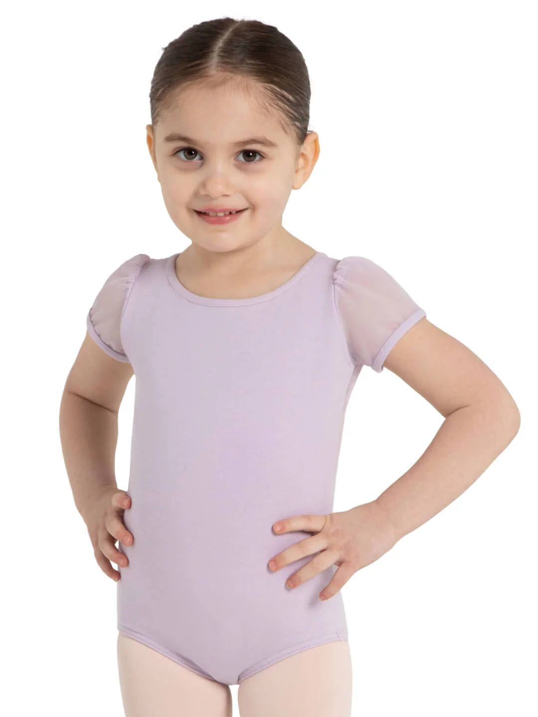 Capezio_Puff_Sleeve_Keyhole_Back_Leotard_Girls_Lavender_11311C_1