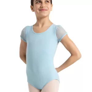 Capezio_Puff_Sleeve_Keyhole_Back_Leotard_Girls_Light_Blue_11311C_base