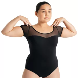 capezio_studio_collection_mesh_yoke_ss_leotard_black_se1039w_f_2