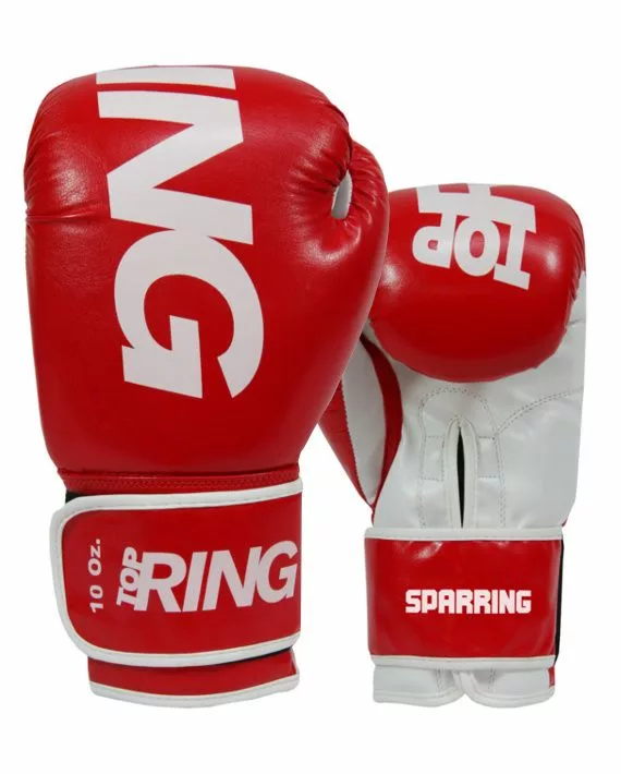 312_GUANTONI DA SPARRING TOP RING ROSSO